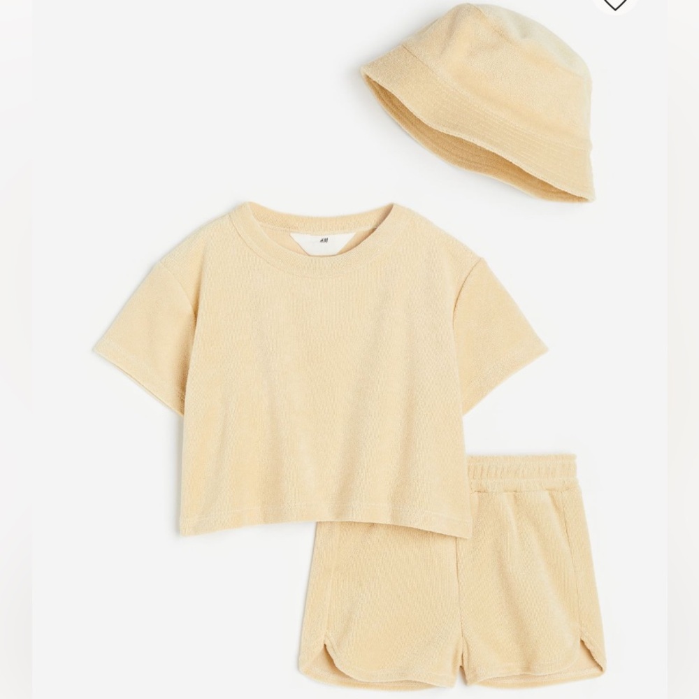 H&M Yellow Terry Set